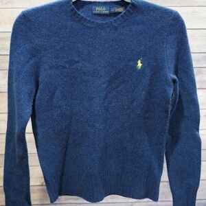 Polo by Ralph Lauren Navy Blue Crew Neck Sweater